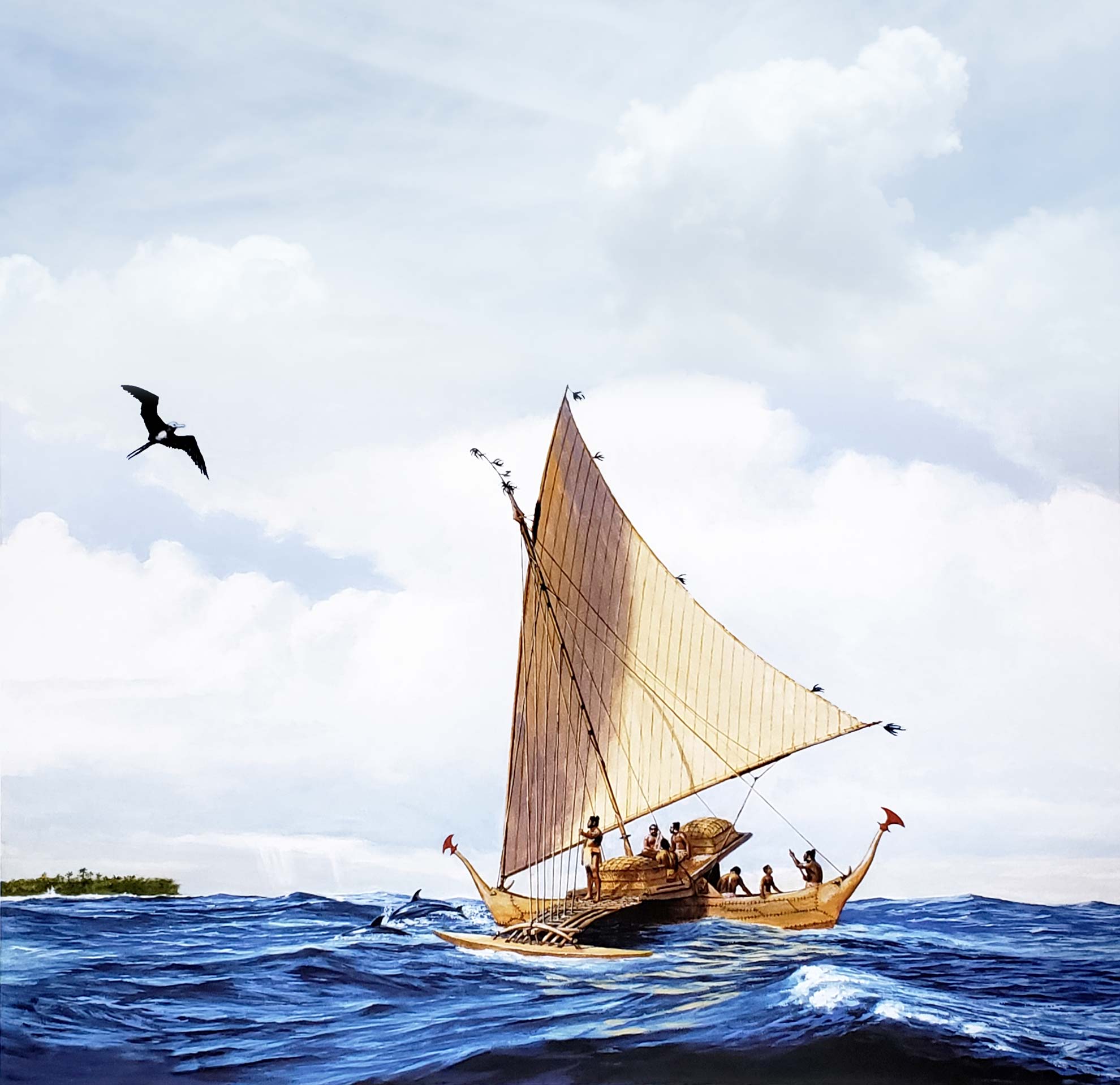 Canoa tradicional Islas Marshall traditional canoe from Marshall Islands