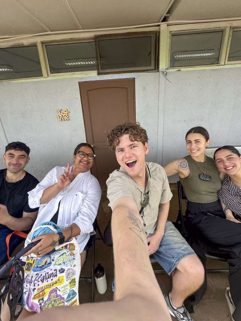 Selfie estudiantes de la universidad de otago
